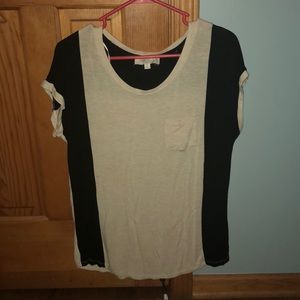 Olive & Oak color block comfy tee